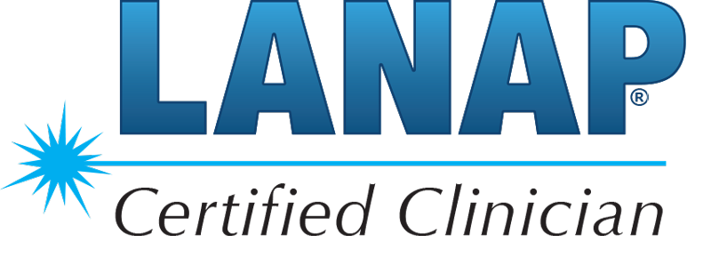 LANAP certified clinician badge