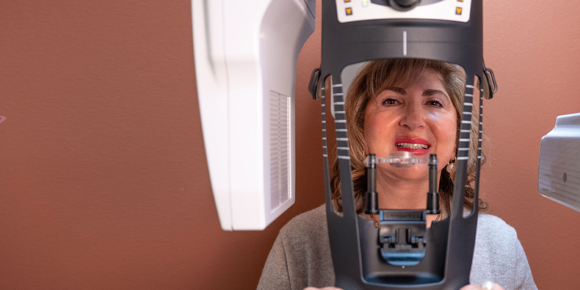 patient undergoing a cbct scan for treatment